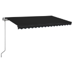 Tenda Automatica con Sensore Vento e LED 400x350 cm Antracite