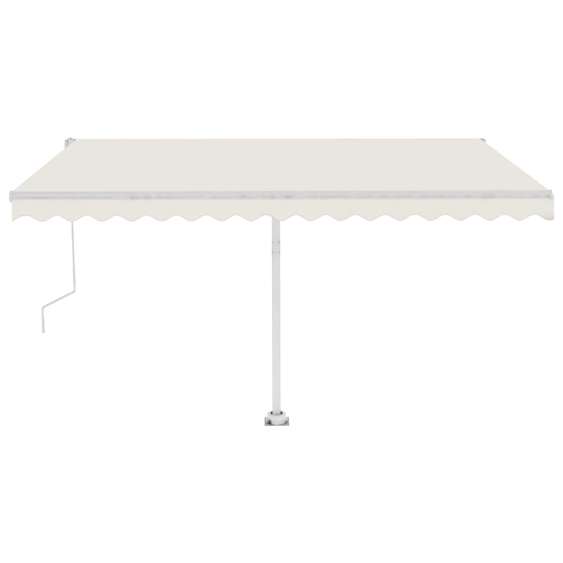 Tenda Automatica con Sensore Vento e LED 450x350 cm Crema