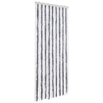 Zanzariera Grigio e Bianco 56x185 cm Ciniglia