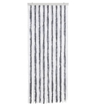 Zanzariera Grigio e Bianco 56x185 cm Ciniglia