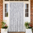 Zanzariera Grigio e Bianco 118x220 cm Ciniglia