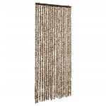 Zanzariera Beige e Marrone 56x185 cm Ciniglia