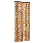 Zanzariera Ocra e Bianco 56x185 cm Ciniglia