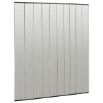 Zanzariera per Porta con 10 Sezioni a Rete Nera 240x240 cm