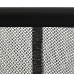 Zanzariera per Porta con 10 Sezioni a Rete Nera 240x240 cm