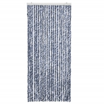 Zanzariera Blu e Bianco 90x200 cm Ciniglia
