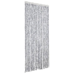 Tenda Antimosche Grigio e Bianca 100x200 cm in Ciniglia