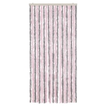 Tenda Antimosche Grigio Argento e Rosa 90x220 cm in Ciniglia