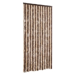Tenda Antimosche Beige e Marrone Chiaro 100x230 cm in Ciniglia