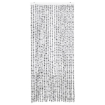 Tenda Antimosche Grigio Chiaro e Grigio Scuro 90x200cm Ciniglia