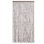 Tenda Antimosche Tortora e Bianca 100x230 cm in Ciniglia