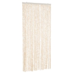 Tenda Antimosche Beige e Bianca 90x220 cm in Ciniglia