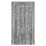 Tenda Antimosche Grigia Nera e Bianca 100x220 cm in Ciniglia