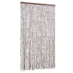 Tenda Antimosche Tortora e Bianca 118x220 cm in Ciniglia