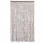 Tenda Antimosche Tortora e Bianca 118x220 cm in Ciniglia