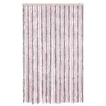 Tenda Antimosche Grigio Argento e Rosa 118x220 cm in Ciniglia