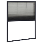 Zanzariera Plissettata Finestre Alluminio Antracite 60x80 cm