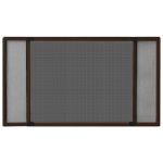 Zanzariera Allungabile per Finestre Marrone (75-143)x50 cm