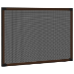 Zanzariera Allungabile per Finestre Marrone (75-143)x50 cm