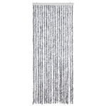 Zanzariera Bianco e Grigio 56x200 cm Ciniglia