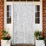 Zanzariera Grigio Chiaro e Grigio Scuro 100x220 cm Ciniglia