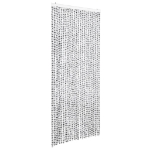 Zanzariera Grigio Chiaro e Grigio Scuro 100x220 cm Ciniglia