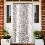 Zanzariera Grigio Talpa e Bianco 90x220 cm Ciniglia