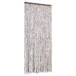 Zanzariera Grigio Talpa e Bianco 90x220 cm Ciniglia