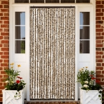 Zanzariera Beige e Marrone 90x220 cm Ciniglia
