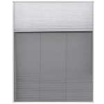 Zanzariera Plissettata in Alluminio 80x100 cm con Tendina