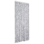 Tenda Antimosche Grigio e Bianca 100x230 cm in Ciniglia