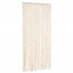 Tenda Antimosche Beige e Bianca 90x200 cm in Ciniglia