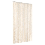 Tenda Antimosche Beige e Bianca 100x200 cm in Ciniglia