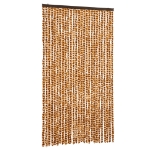 Tenda Antimosche Ocra e Bianca 118x220 cm in Ciniglia