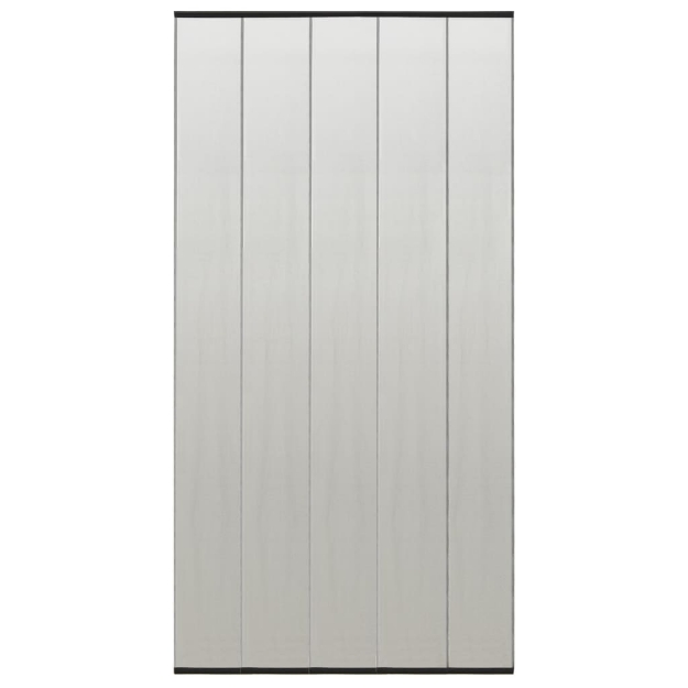 Zanzariera per Porta con 5 Sezioni a Rete Nera 120x240 cm