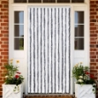 Zanzariera Grigio e Bianco 100x220 cm Ciniglia