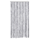 Zanzariera Grigio e Bianco 100x220 cm Ciniglia