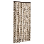 Zanzariera Beige e Marrone 100x220 cm Ciniglia