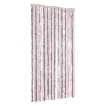 Tenda Antimosche Grigio Argento e Rosa 100x230 cm in Ciniglia
