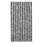 Tenda Antimosche Grigia e Nera 100x220 cm in Ciniglia