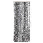 Tenda Antimosche Grigia Nera e Bianca 56x185 cm in Ciniglia