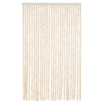 Tenda Antimosche Beige e Bianca 118x220 cm in Ciniglia