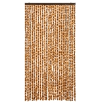 Zanzariera Ocra e Bianco 100x220 cm Ciniglia