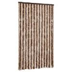 Zanzariera Beige e Marrone Chiaro 118x220 cm Ciniglia