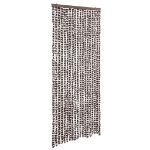 Zanzariera Marrone e Bianco 56x185 cm Ciniglia