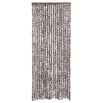 Zanzariera Marrone e Bianco 56x185 cm Ciniglia