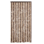 Zanzariera Beige e Marrone Chiaro 100x220 cm Ciniglia