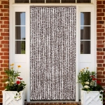 Zanzariera Marrone e Bianco 100x220 cm Ciniglia