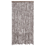 Zanzariera Marrone e Bianco 100x220 cm Ciniglia