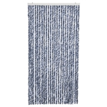 Zanzariera Blu Bianco e Argento 100x220 cm Ciniglia